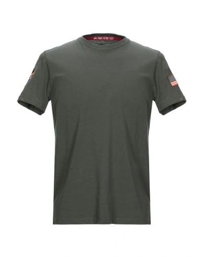 Alpha Industries T-shirt In Military Green