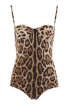 DOLCE & GABBANA LEOPARD-PRINTED SWIMSUIT,192450DCO000001-HY13M