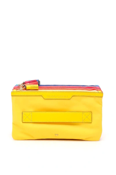 Anya Hindmarch Filing Cabinet Pouch In Yellow,green,orange