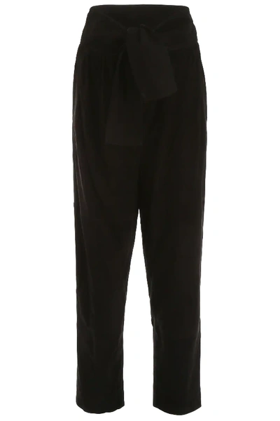 Zimmermann Suede Espionage Trousers In Black