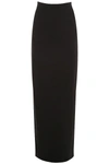 SAINT LAURENT LONG SATIN SKIRT,192395DGN000009-1000