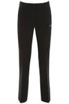 Off-white Cigarette-style Slim-leg Trousers In Black