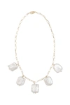 TIMELESS PEARLY CHAIN NECKLACE WITH PEARLS,192989ABG000014-VABB