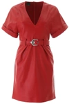 PINKO FAUX LEATHER GYPSY DRESS,192783DAB000007-R43