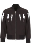 NEIL BARRETT THUNDERBOLT BOMBER JACKET,191748UBO000001-524BW