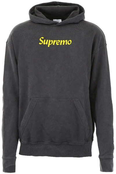 Rhude Supremo Hoodie In Black