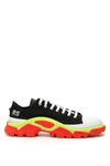 Adidas Originals Adidas By Raf Simons Detroit Runner Low Top Sneakers In Black,red,white