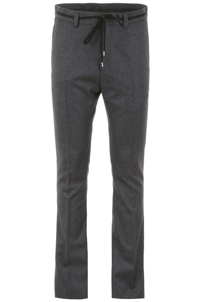 Lanvin Drawstring Trousers In Grey