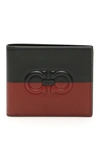 Ferragamo Bicolor Wallet In Black,red
