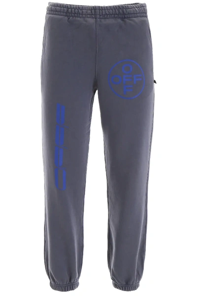 Off-white Hardcore Caravaggio Joggers In Blue,grey