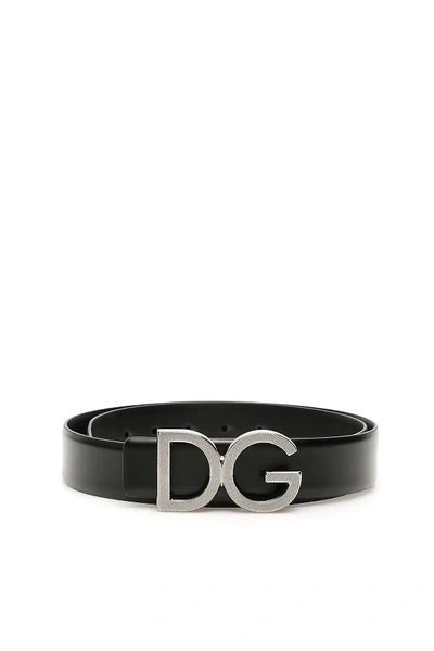 Dolce & Gabbana Dg Belt In Black