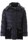 GOLDEN GOOSE PUFFER JACKET WITH PATCHES,192571UGC000001-BLUE