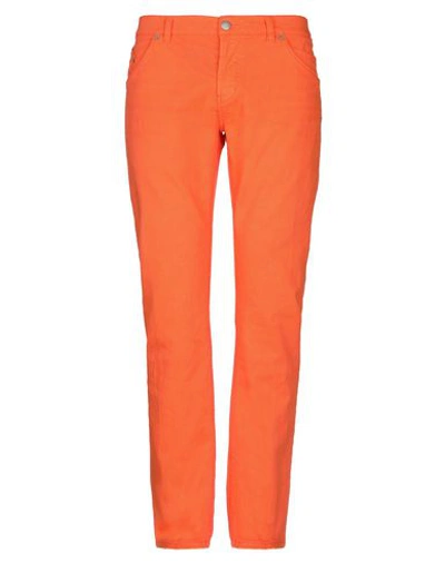 Dondup Denim Pants In Orange