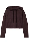 WE/ME THE ZEN CROPPED STRETCH-JERSEY HOODIE