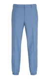 PRADA COTTON-TWILL SLIM-LEG trousers,754452