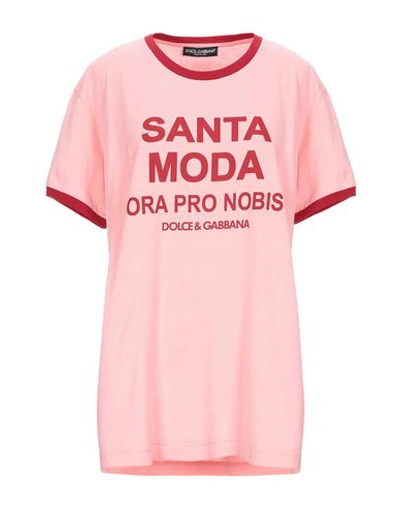 Dolce & Gabbana T-shirt In Pink