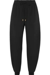 CHLOÉ SATIN-JERSEY TAPERED TRACK trousers