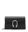 Gucci Dionysus Crystal And Leather Cross-body Bag In Black