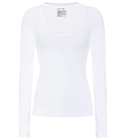 Helmut Lang Women's Dynamic Long-sleeve T-shirt In White