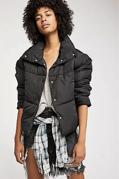 Free People Weekender Puffer Jacket In Black