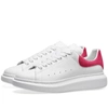 Alexander Mcqueen Raised-sole Low-top Leather Trainers In White