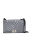 Marc Ellis Quilted Crossbody Bag In Grey