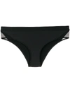 Stella Mccartney Sheer-panel Bikini Bottoms In Black