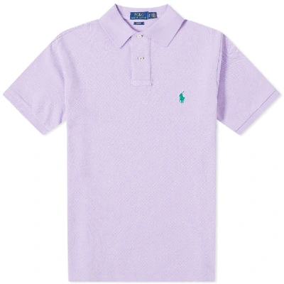 Polo Ralph Lauren Slim Fit Polo In Purple