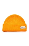 GANNI WOOL-BLEND BEANIE,761050