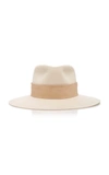 JANESSA LEONE CARTER WOOL FEDORA HAT,764791