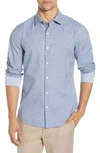 Bonobos Unbutton-down Slim Fit Dobby Button-up Shirt In Grant Carbon Blue