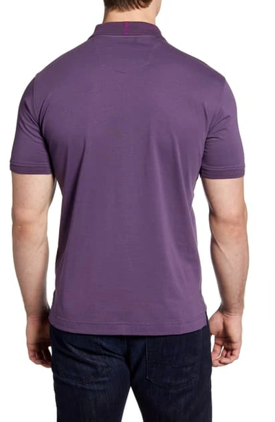 Robert Graham Men's Short Sleeve Westan Polo Shirt In Purple
