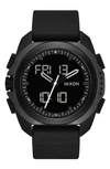 Nixon Ripley Ana-digi Silicone Strap Watch, 47mm In Black