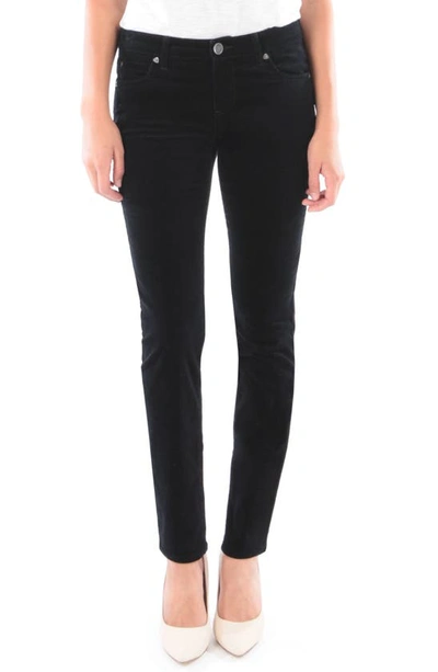 Kut From The Kloth Diana Stretch Corduroy Skinny Pants In Black