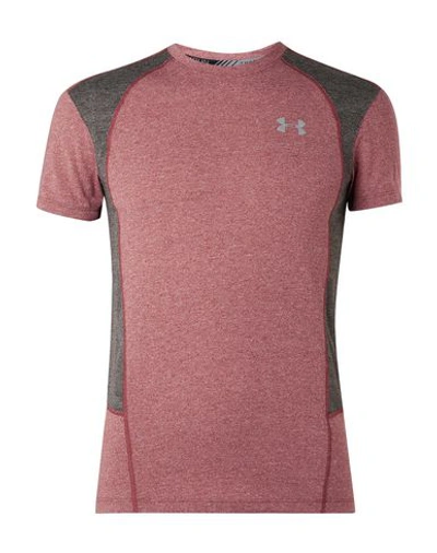 Under Armour T-shirt In Brick Red