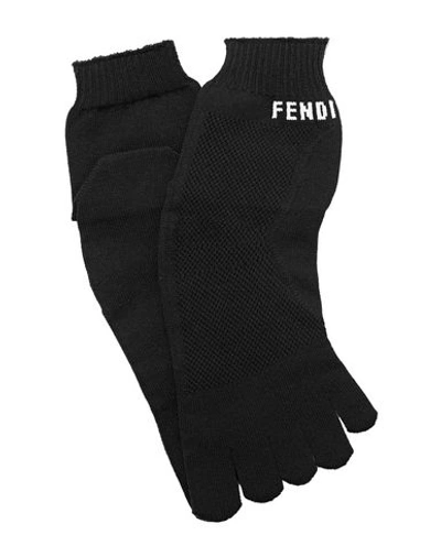 Fendi Short Socks In Black