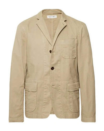 Alex Mill Beige Sack Unstructured Stretch Cotton-twill Blazer In Sand