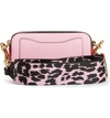 The Marc Jacobs Snapshot Crossbody Bag In Powder Pink Multi