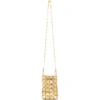 PACO RABANNE PACO RABANNE GOLD MINI ICONIC CHAIN BAG