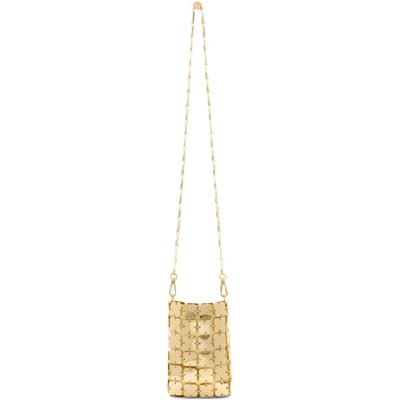 Paco Rabanne Gold Mini Iconic Chain Bag In P711 Light