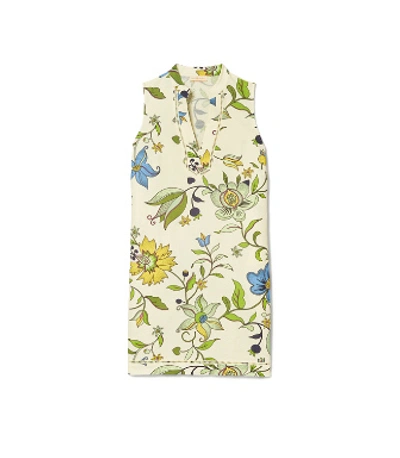 Tory Burch Sleeveless Tunic Dress In New Ivory Love Floral