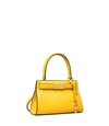 Tory Burch Mini Lee Radziwill Leather Bag - Yellow In Lemon Drop