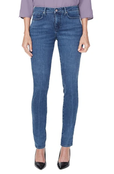 Nydj Barbara Contoured-back Tummy-control Jeans In Nocolor