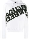 DSQUARED2 DOUBLE LOGO PRINTED HOODIE