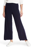 1.state Wide Leg Envelope Hem Pants In Blue Night