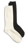 MADEWELL TWO-PACK RIBBED TROUSER SOCKS,F7812