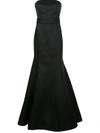 CAROLINA HERRERA STRAPLESS FISHTAIL FLOOR-LENGTH GOWN