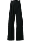 Raf Simons Wide-leg High-waisted Trousers In Blue
