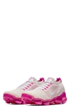 Nike Air Vapormax Flyknit 3 Trainer Sneakers In Phantom/ White/ Fuchsia/ Pink