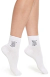 BURBERRY LOGO ANKLE SOCKS,8015631